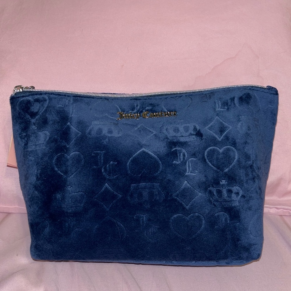 Juicy Couture Velour Travel Makeup Bag NEW WITH TAGS